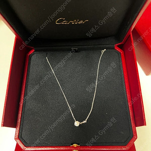 까르띠에 다이아몬드 0.43캐럿 화이트골드 네크리스