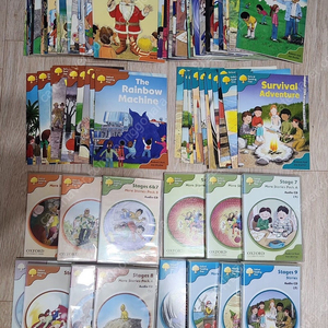 ort 6~9단계 노멀북과 정품 cd. 인북스 정품. 옥스포드 리딩트리 6~9단계