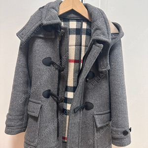 버버리 더플코트 그레이 5Y 110cm 상태A급