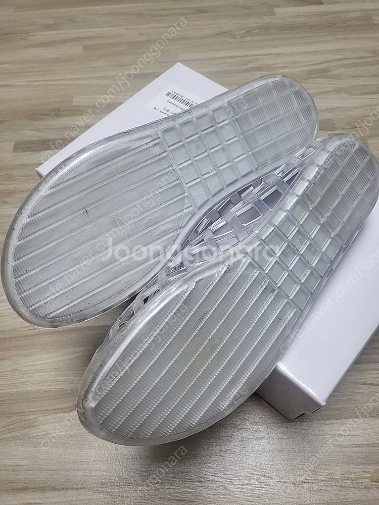 바이미나 젤리 플랫 글리터(투명) 250사이즈--2