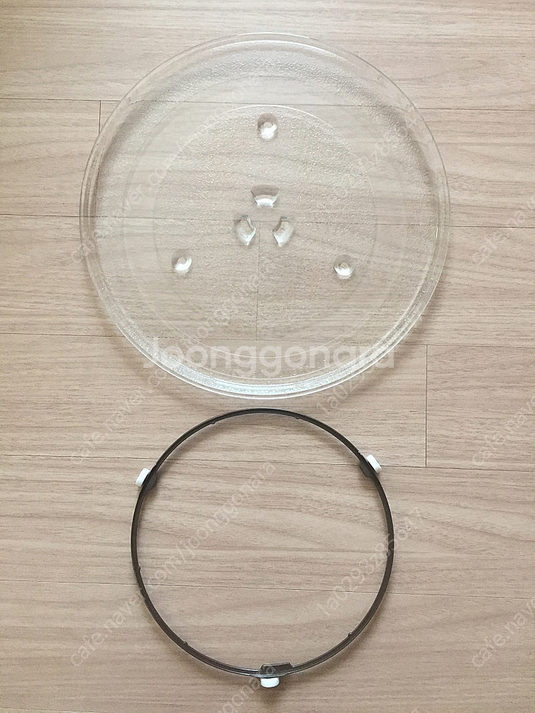 (삼성 정품) (국산) 전자레인지 회전 유리판 + 받침...--0