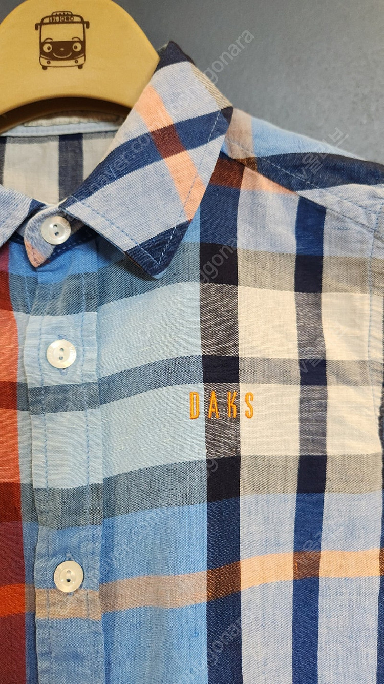 닥스 키즈 클래식 체크 셔츠 남방 110 / 5Y--4