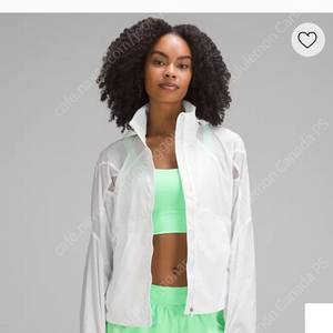 룰루레몬 경량 러닝집업 자켓 [새상품] Classic Fit Ventilated Running Jacket 화이트