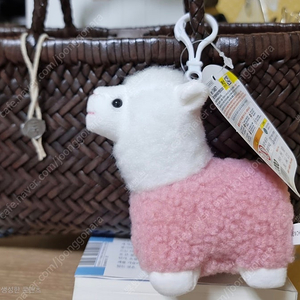 다이소 라마 알파카 인형 키링