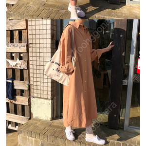 루즈핏 셔츠 원피스