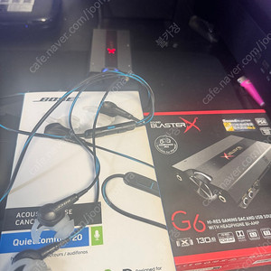 qc20 및 사운드블라스터G6 판매중