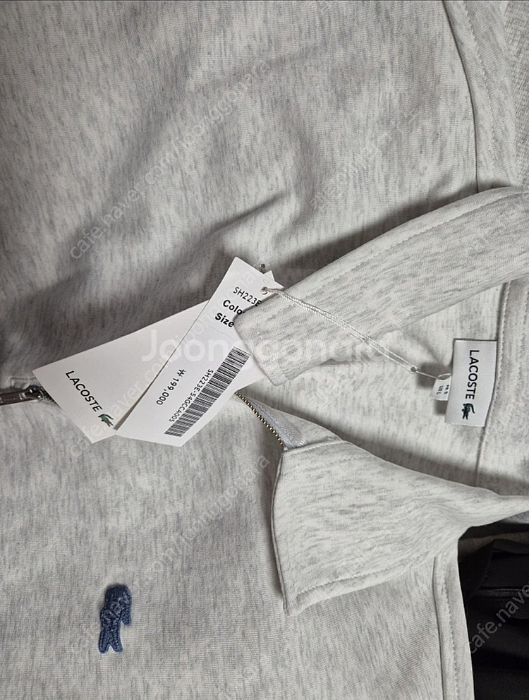 라코스테 컬러크록 집업 맨투맨--1