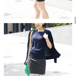 몽또또 실크캐시미어 나시와 가디건 m