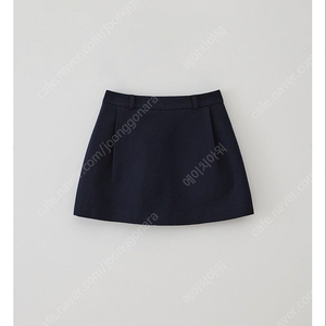 타낫 스탠다드 핀턱 미니스커트 네이비 새상품
