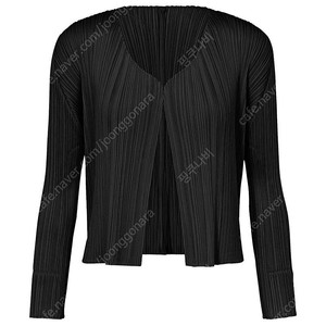 플리츠플리즈 베이직 가디건 블랙 3