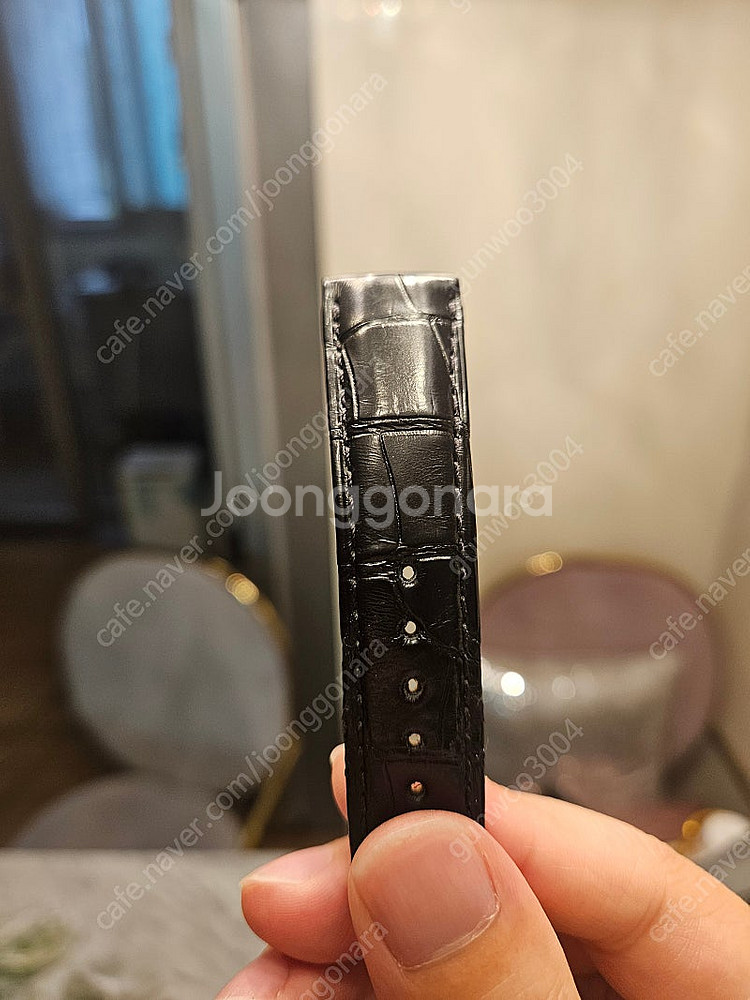 오메가 악어가죽 폴딩 클래스프 20mm--2