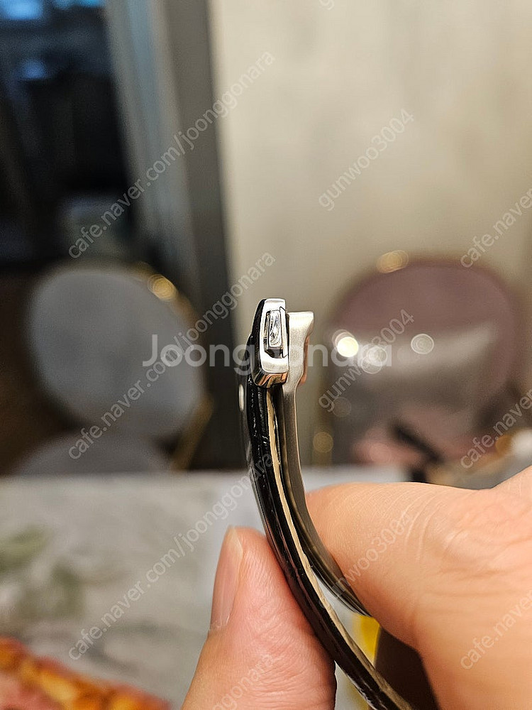 오메가 악어가죽 폴딩 클래스프 20mm--4