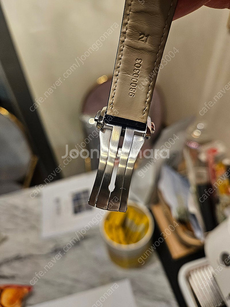 오메가 악어가죽 폴딩 클래스프 20mm--7