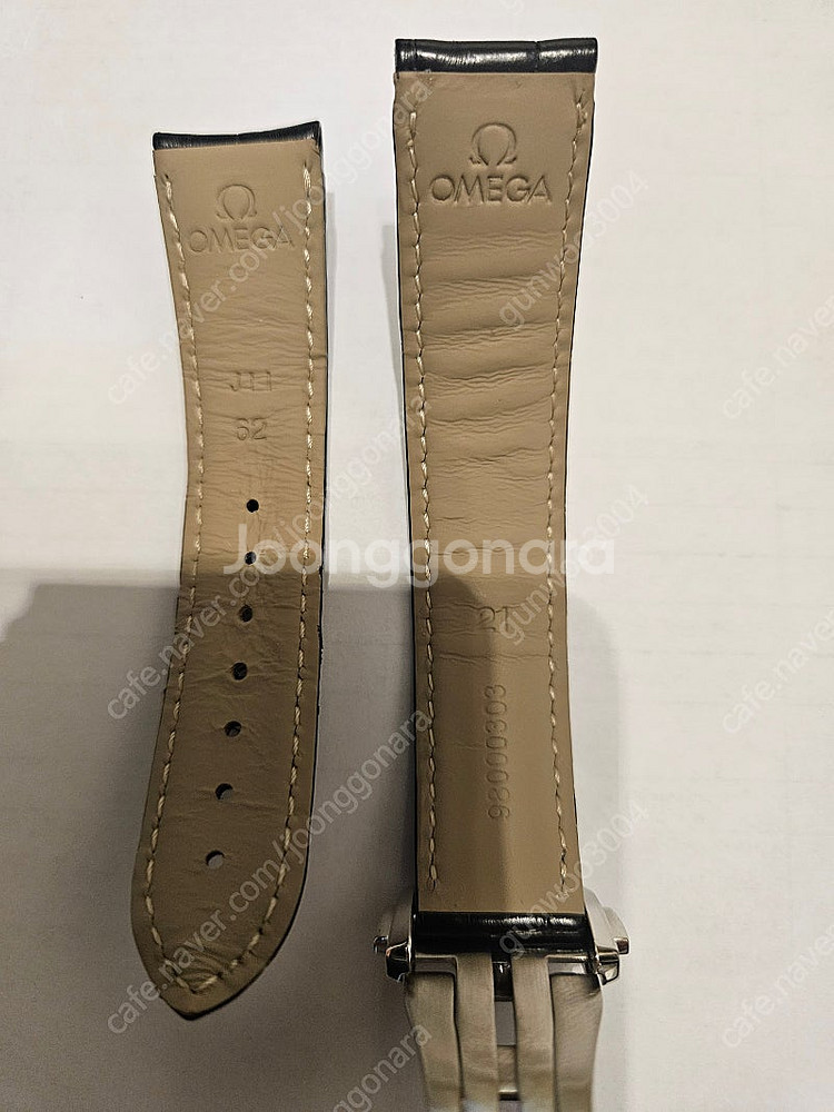 오메가 악어가죽 폴딩 클래스프 20mm--8