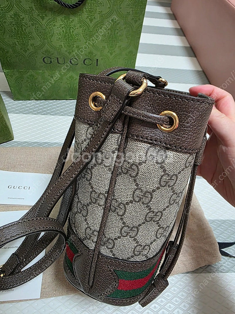 구찌 오피디아 미니 버킷백--4