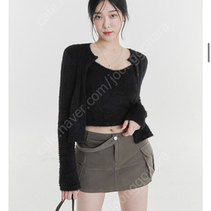 다비너스 아웃포켓 스커트 S 브라운 새상품