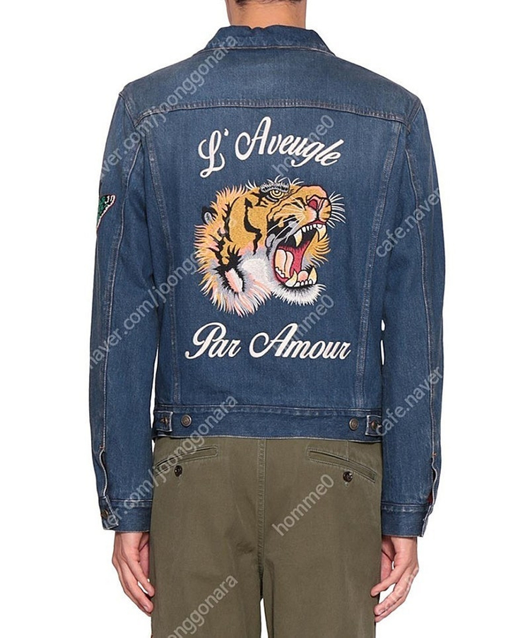 구찌 타이거 청자켓--1