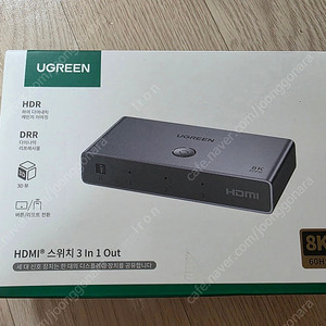 UGREEN 유그린 3 in 1 out HDMI 2.1 8K 스위치 셀렉터 판매합니다