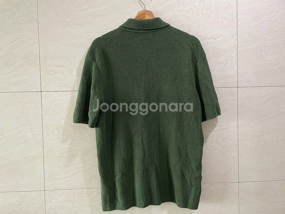 COS / 숏 슬리브 부클 니트 셔츠, 남성 반팔셔츠 / S(100) / 5만원--4