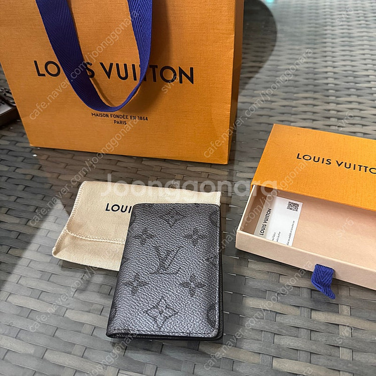 (유일매물) 루이비통 모노그램 실버 건메탈 오거나이저--0