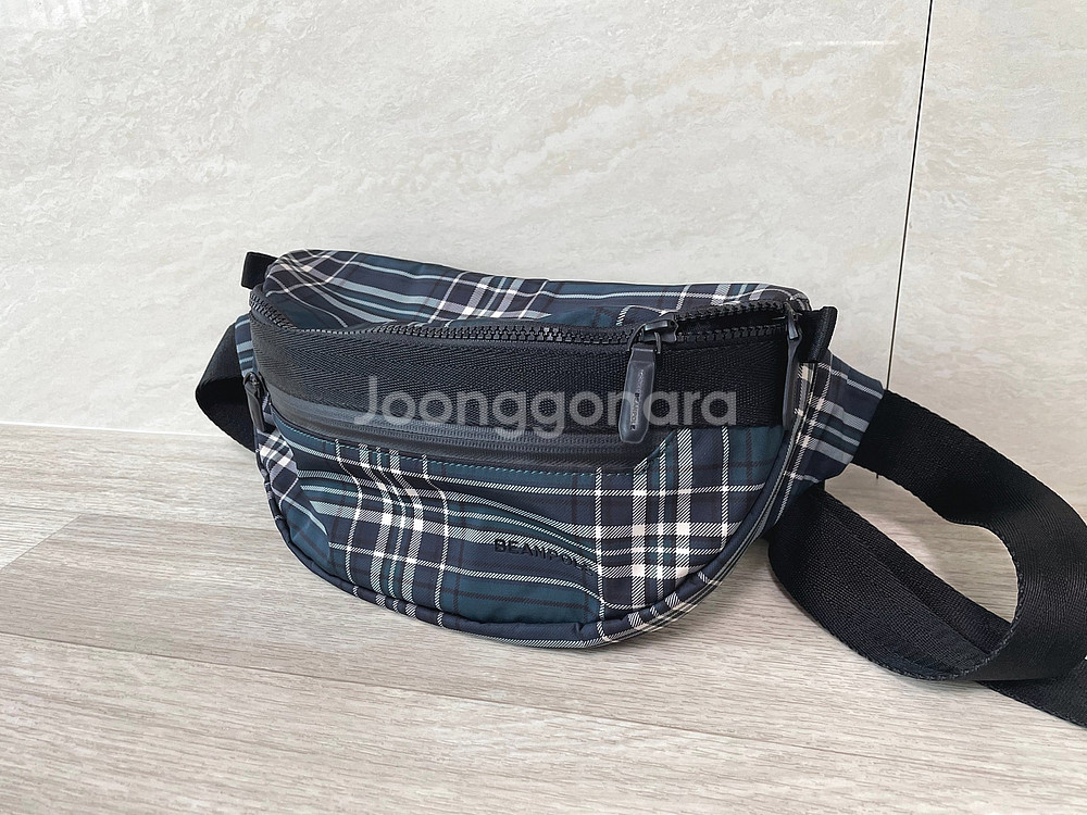 빈폴 / 타탄 웨이스트 백, 크로스백, 남성가방 / 4만원--1