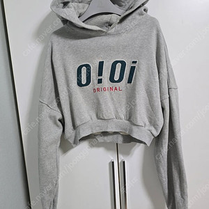 오아이오아이 크롭 후드 M