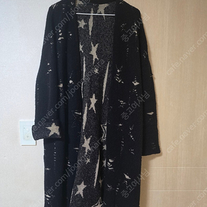 지컷 부클 가디건 블랙 프리사이즈