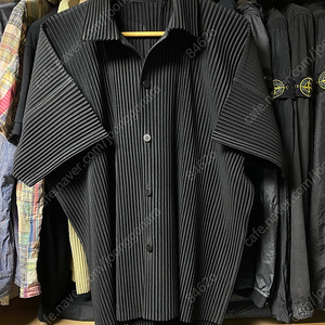 옴므플리세 오버셔츠 블랙 2사이즈 신품급