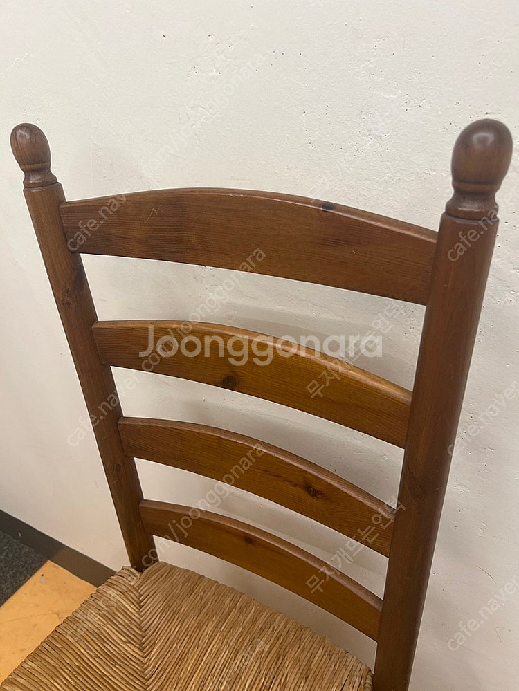 래더백 빈티지 라탄 의자 앤틱 체어--1