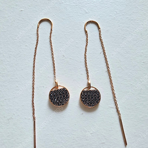 스와로브스키 드롭형 귀걸이 Swarovski 로즈골드