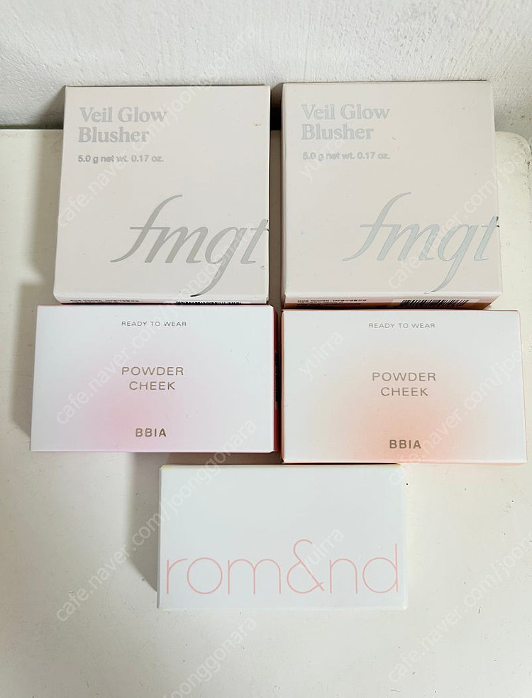 블러셔 5종 일괄 운포 2만 (롬앤+삐아+더페이스샵)--1
