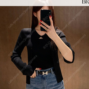 브론 가디건 세트 블랙