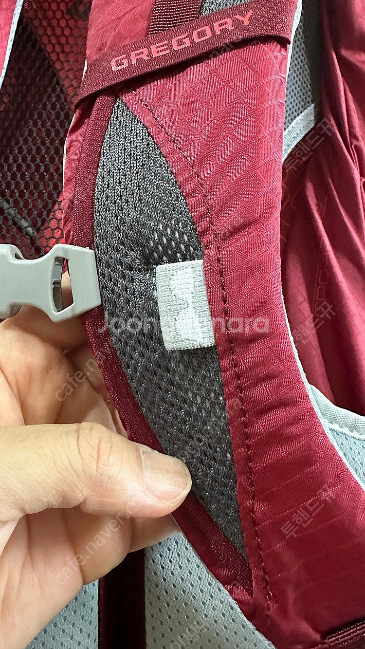 그레고리 제이드 33 루비 레드 레인커버 포함 보관만한 새것--3