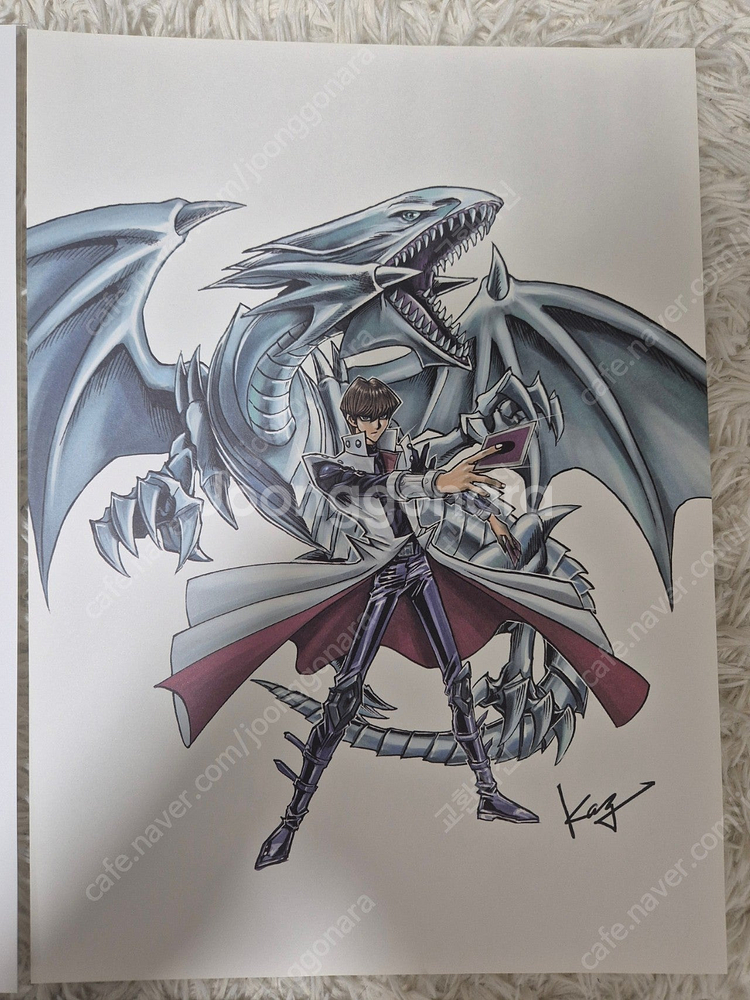 유희왕카드 카이바 푸른눈의백룡 푸백 JMPR DVD, 일러스트 아트--6