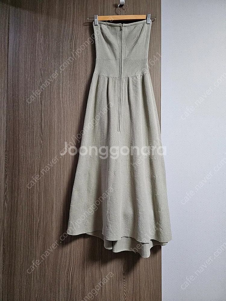 한섬 시스템 리브집업니트드레스--0