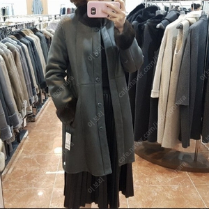 진도 JINDO 밍크 램스킨 무스탕 코트