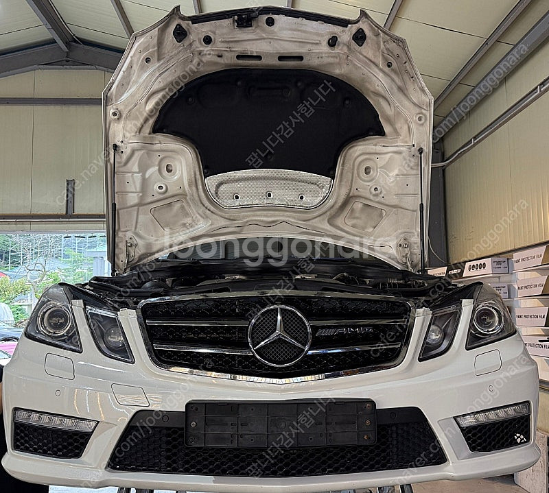 W212 E63amg전기형 앞장 팝니다. 후드,범퍼,라...--1