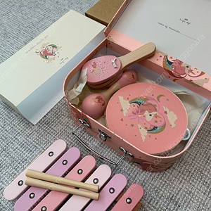 [새상품] 콩제슬래드 뮤직세트 우드 악기 장난감