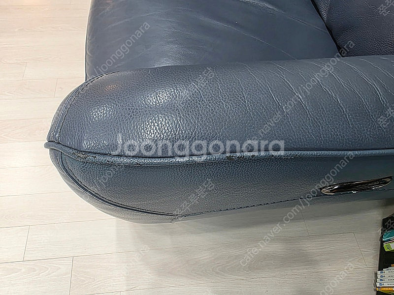 HTL 가죽 3인 리클라이너 쇼파--1