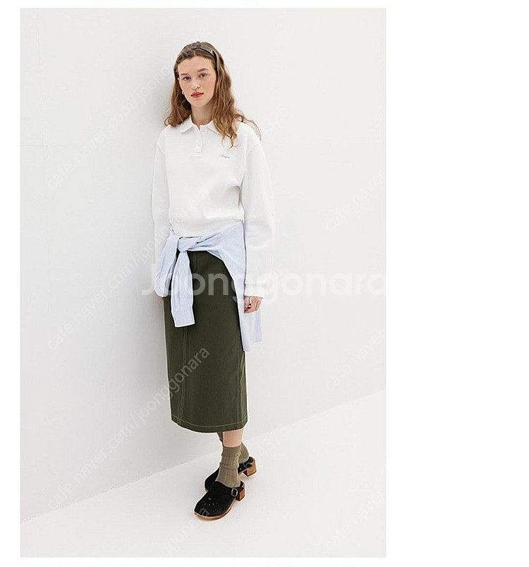 [새 제품]보르센 볼륨 슬리브 피케 셔츠 ivory--7