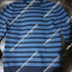 APC(A.P.C.) 아페쎄 스트라이프 검파(블루블랙) 니트 3(L)사이즈(~105) 이태리메이드 26,900원(택배비별도)