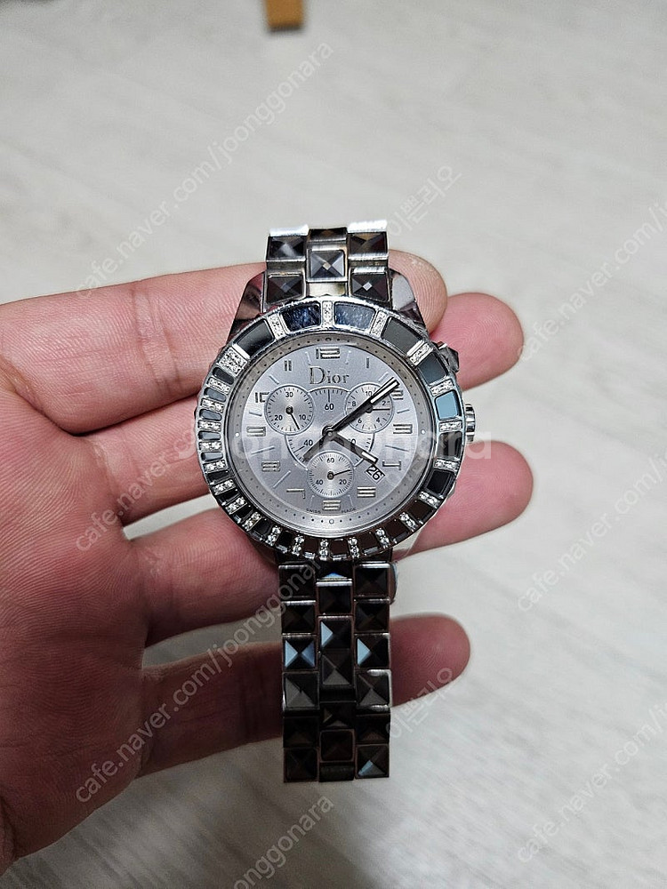 정품 디올 다이아 크리스탈 시계38mm--0