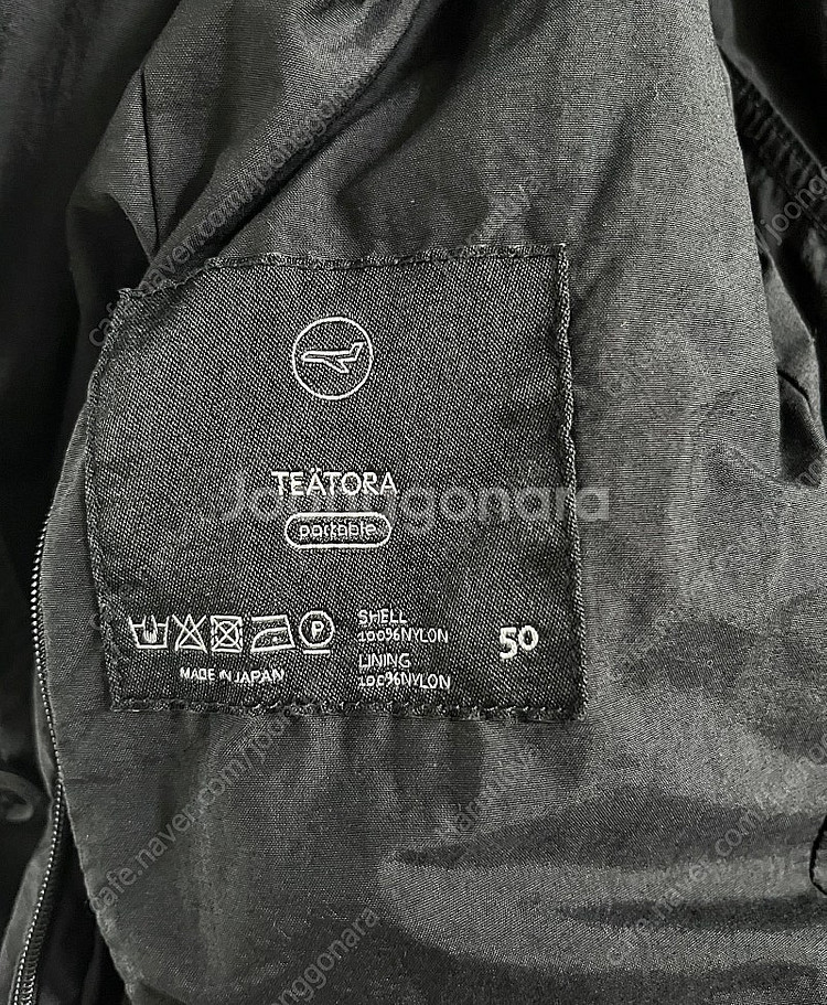 테아토라 디바이스 패커블 자켓 블랙 50사이즈--3