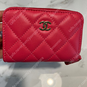 정품 샤넬 클래식 지퍼 카드지갑