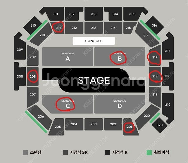 백예린 콘서트 10/25 (토) 스탠딩 30번대 및 좌...--0