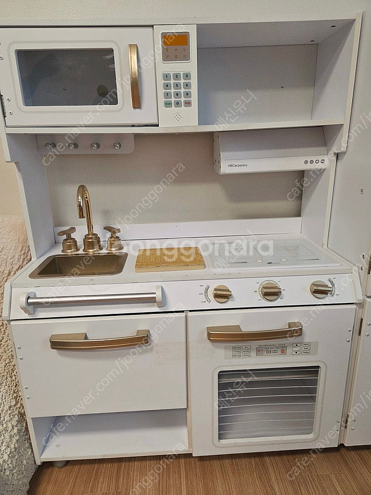 에이치비카펜트리 원목 주방놀이 골드에디션--1