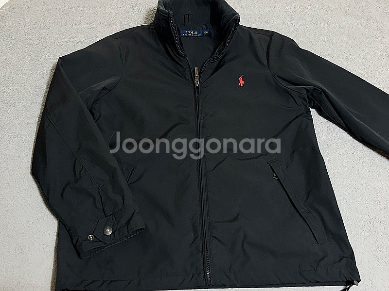 M 100 polo 폴로 랄프로렌 블랙 윈드브레이커 바람막이 자켓 / 폴로 체크 셔츠--0