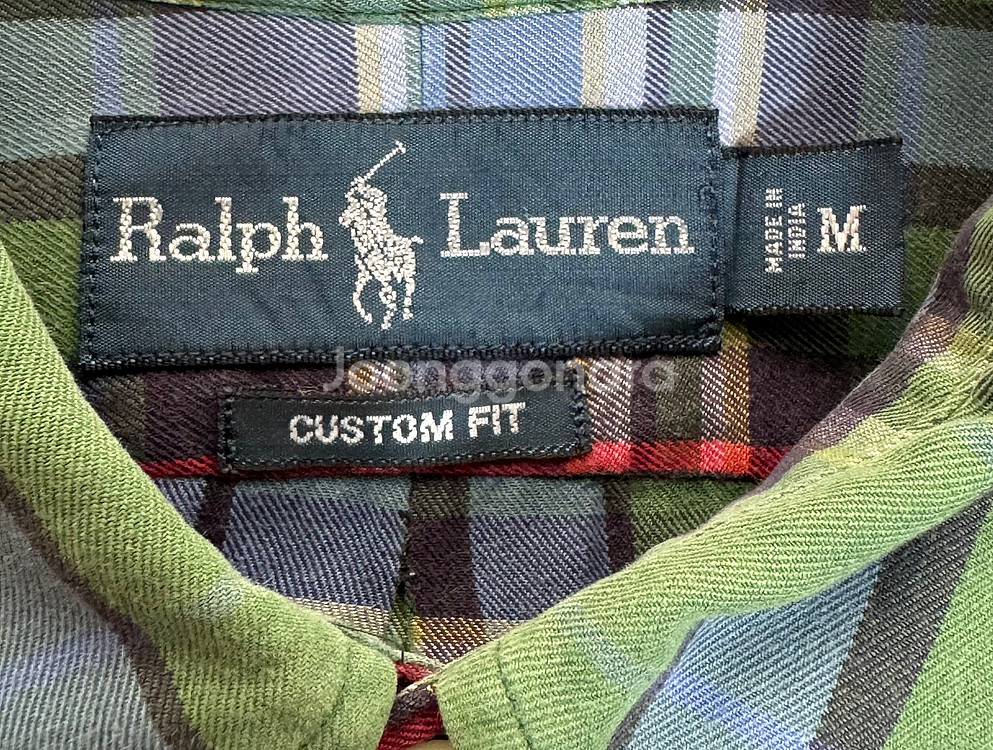 M 100 polo 폴로 랄프로렌 블랙 윈드브레이커 바람막이 자켓 / 폴로 체크 셔츠--7