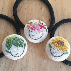 프랑스자수 머리끈(소)_개당금액