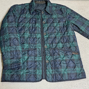 폴로 랄프로렌 퀼팅 블랙와치 양면 리버시블 자켓